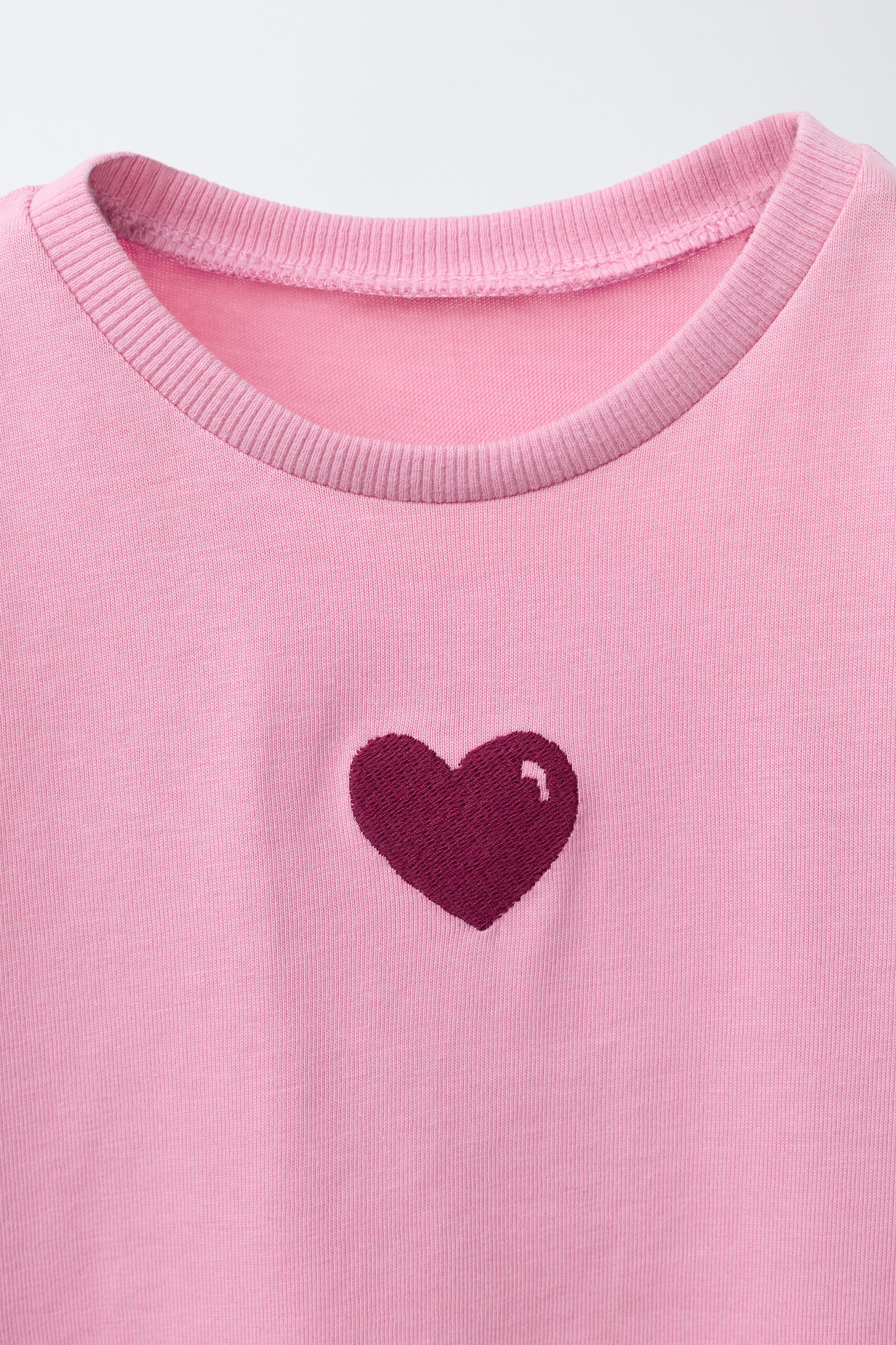 EMBROIDERED AND TEXT T-SHIRT